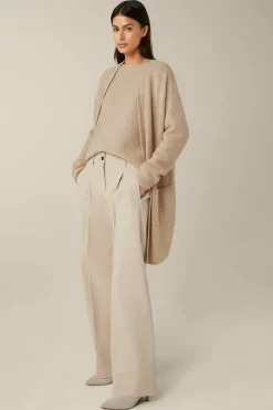 Baumwoll-Gabardine-Marlene-Hose In