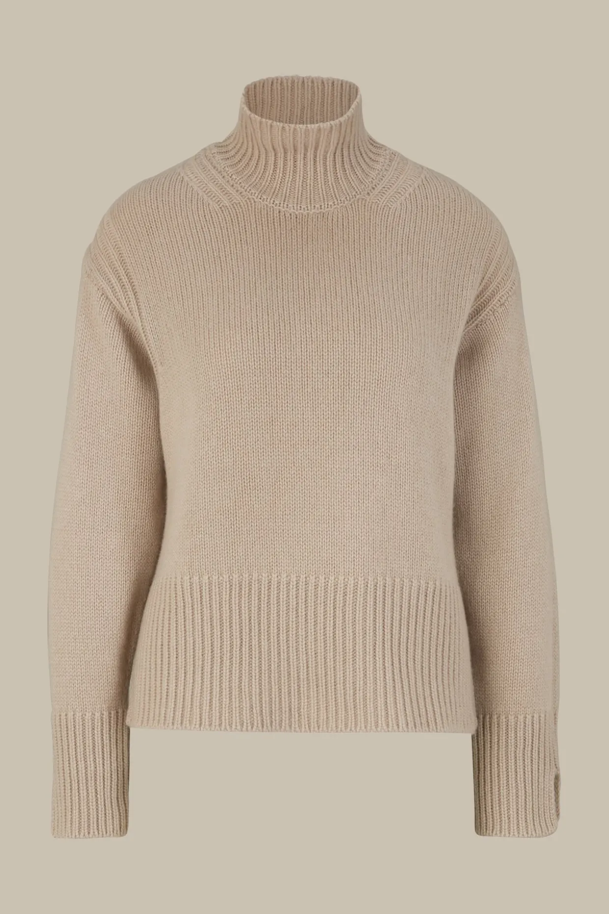 Cashmere-Rollkragen-Pullover In