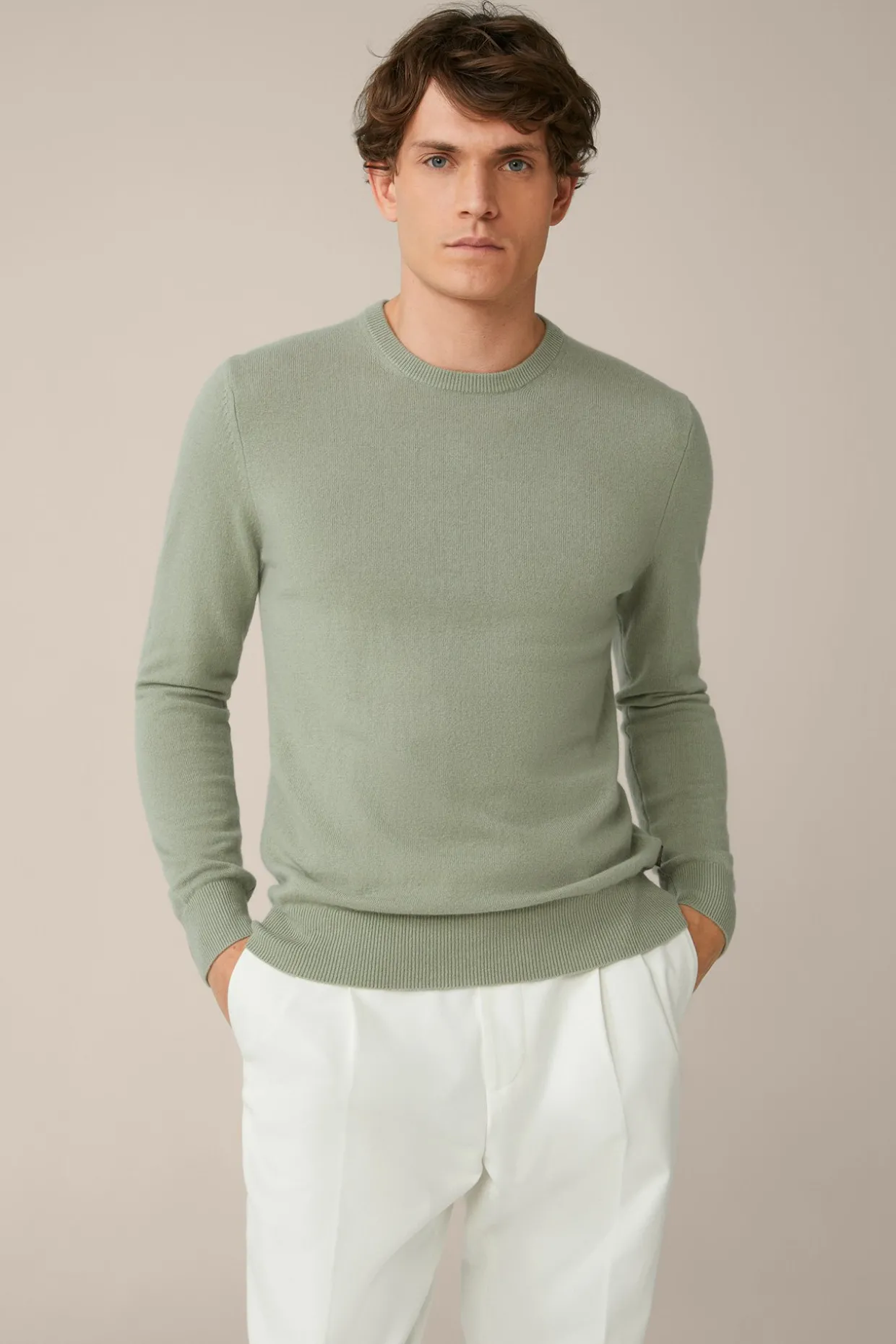 Cashmere-Rundhals-Pullover Cashmono In