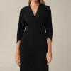 Crepe-Etui-Kleid In