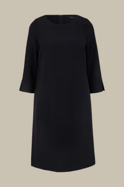 Crepe-Kleid In A-Linie In