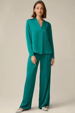 Crepe-Palazzo-Hose In