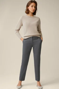 Flanell-Anzug-Hose In Grau