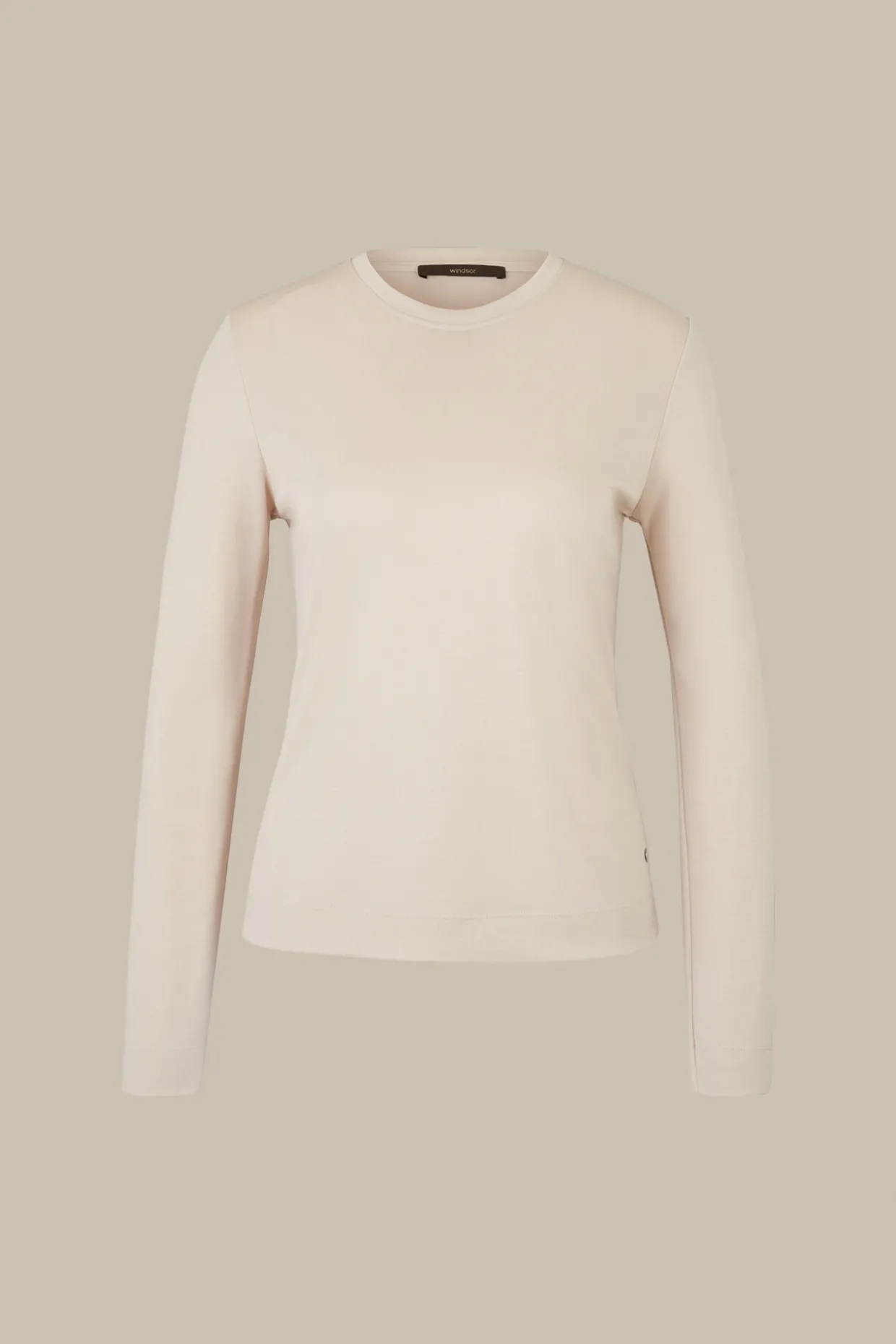 Jersey-Langarm-Shirt Aus Tencel In Hell