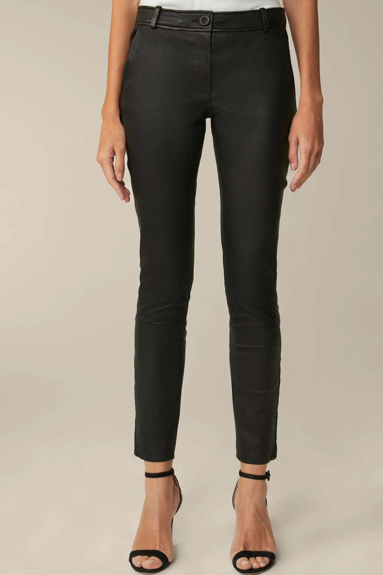 Lammnappa-Leder-Hose In