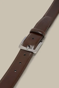 LederGürtel In Dunkelbraun