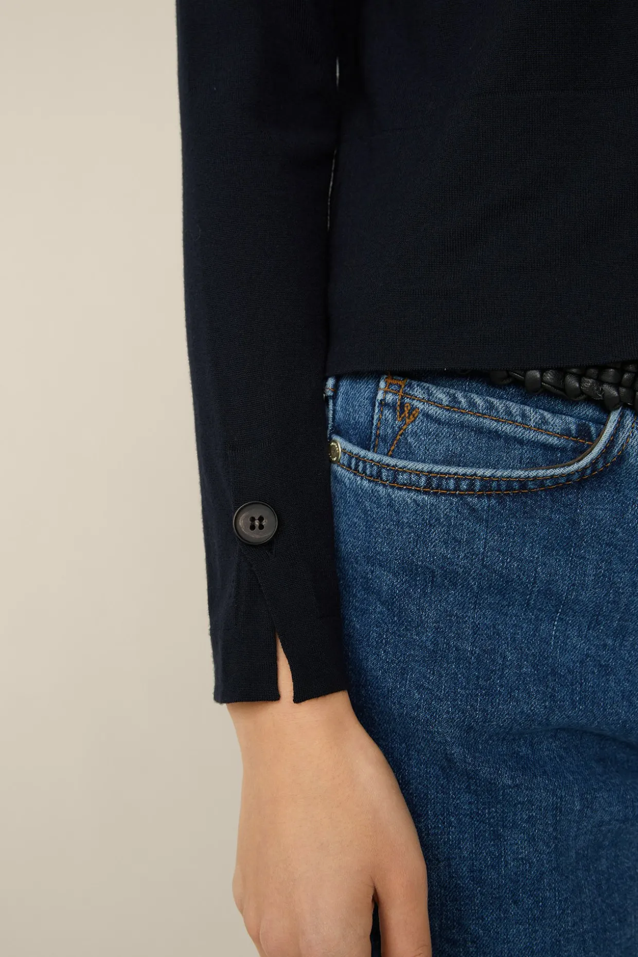 Merino-Strick-Cardigan In