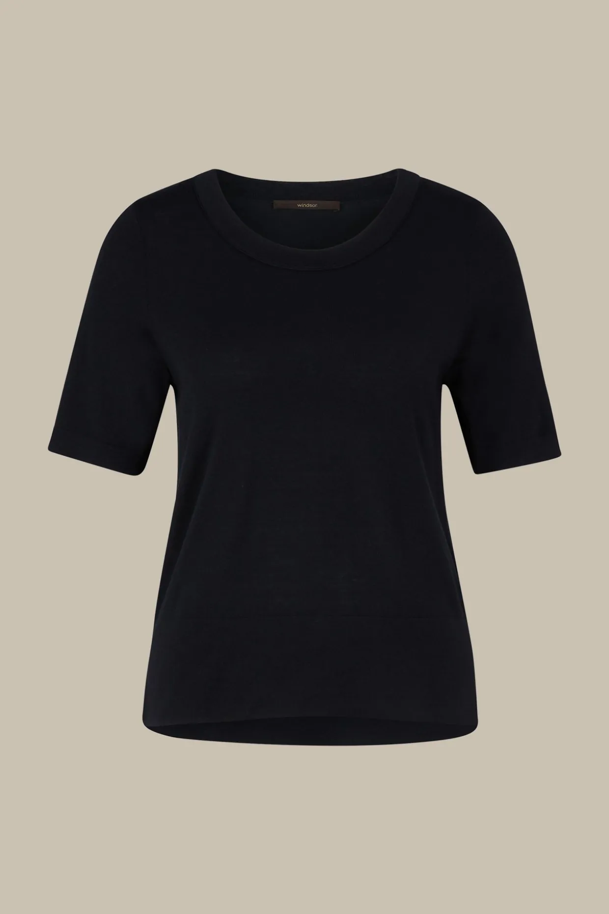 Merino-Strick-Shirt In