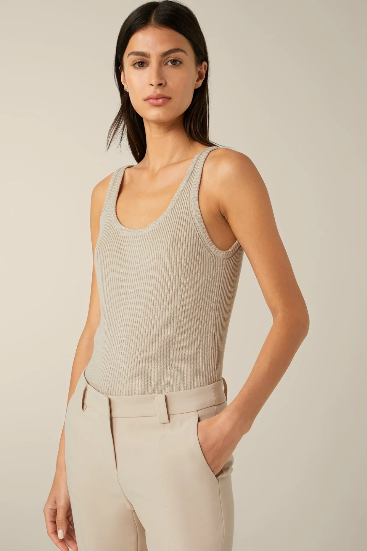 Merino-Strick-Top In