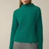 Schurwoll-Cashmeremix-Stehkragen-Pullover In