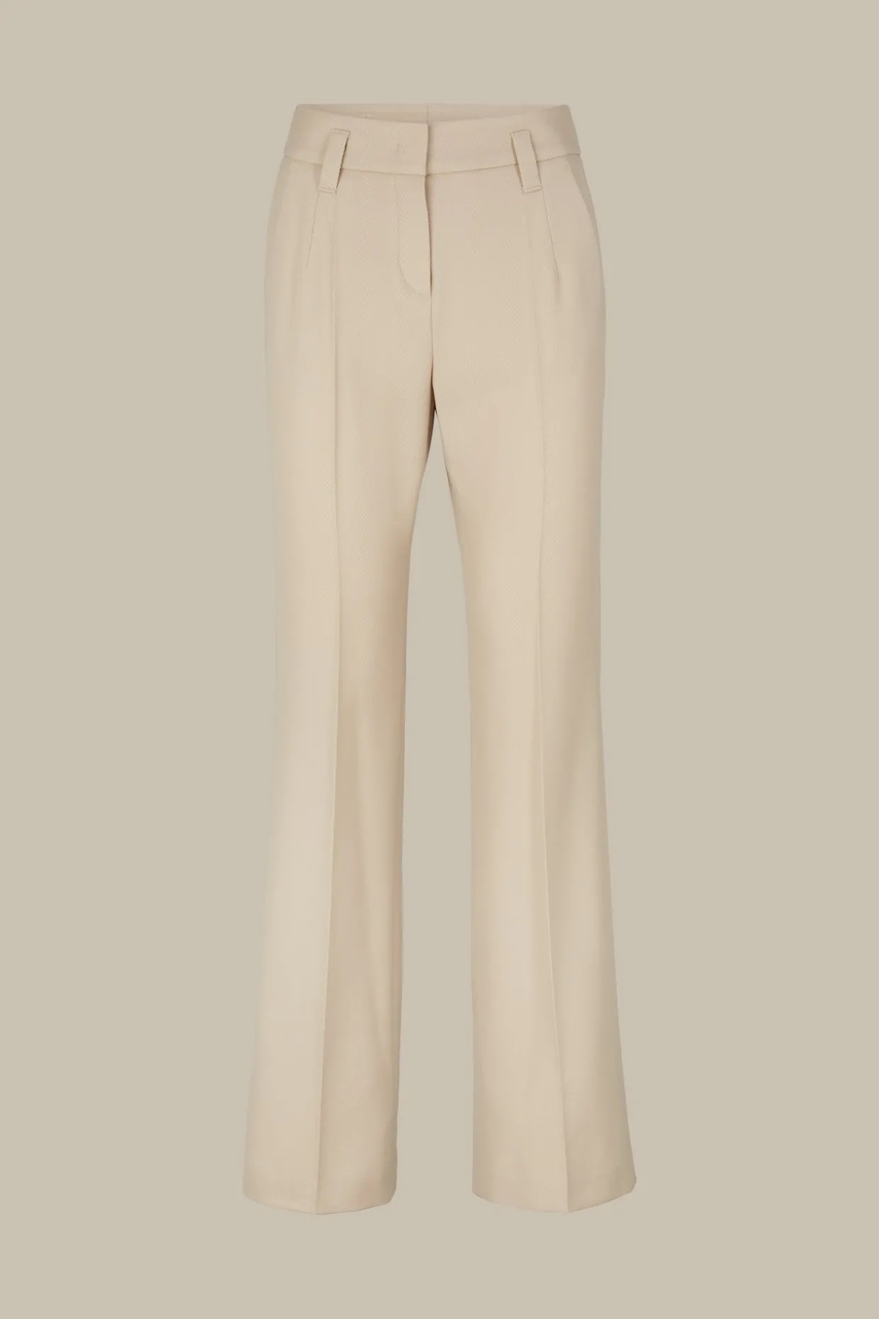 Schurwollmix-Twill-Marlene-Hose In