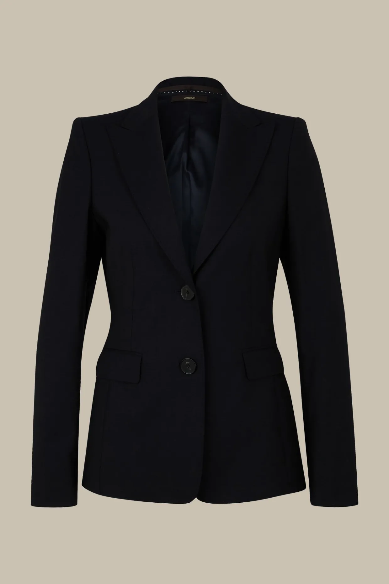 Schurwoll-Stretch-Blazer In