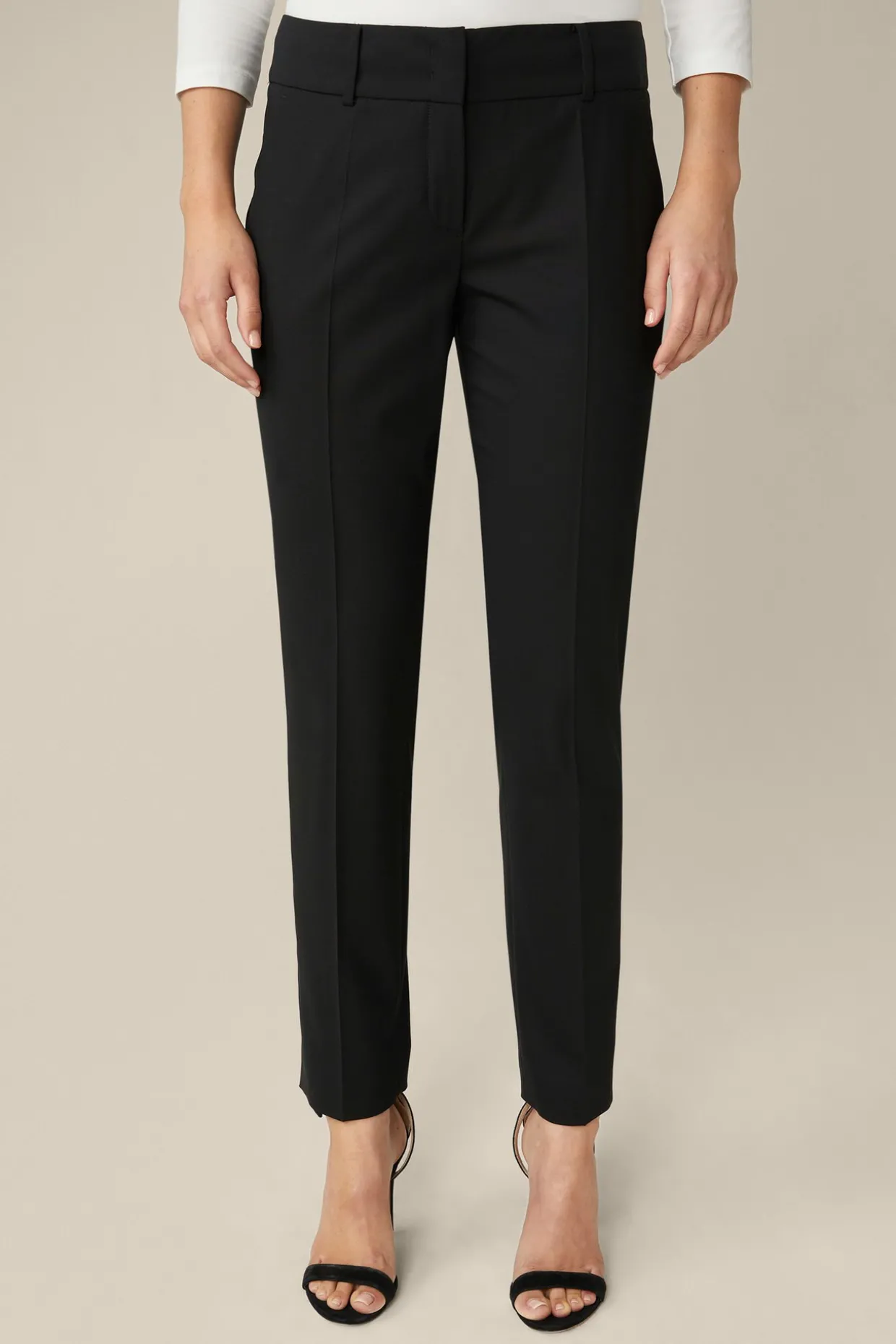 Schurwoll-Stretch-Hose In