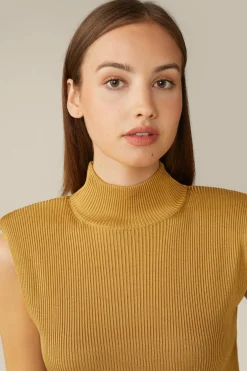 Strick-Schlauch-Kleid Mit Lurex In