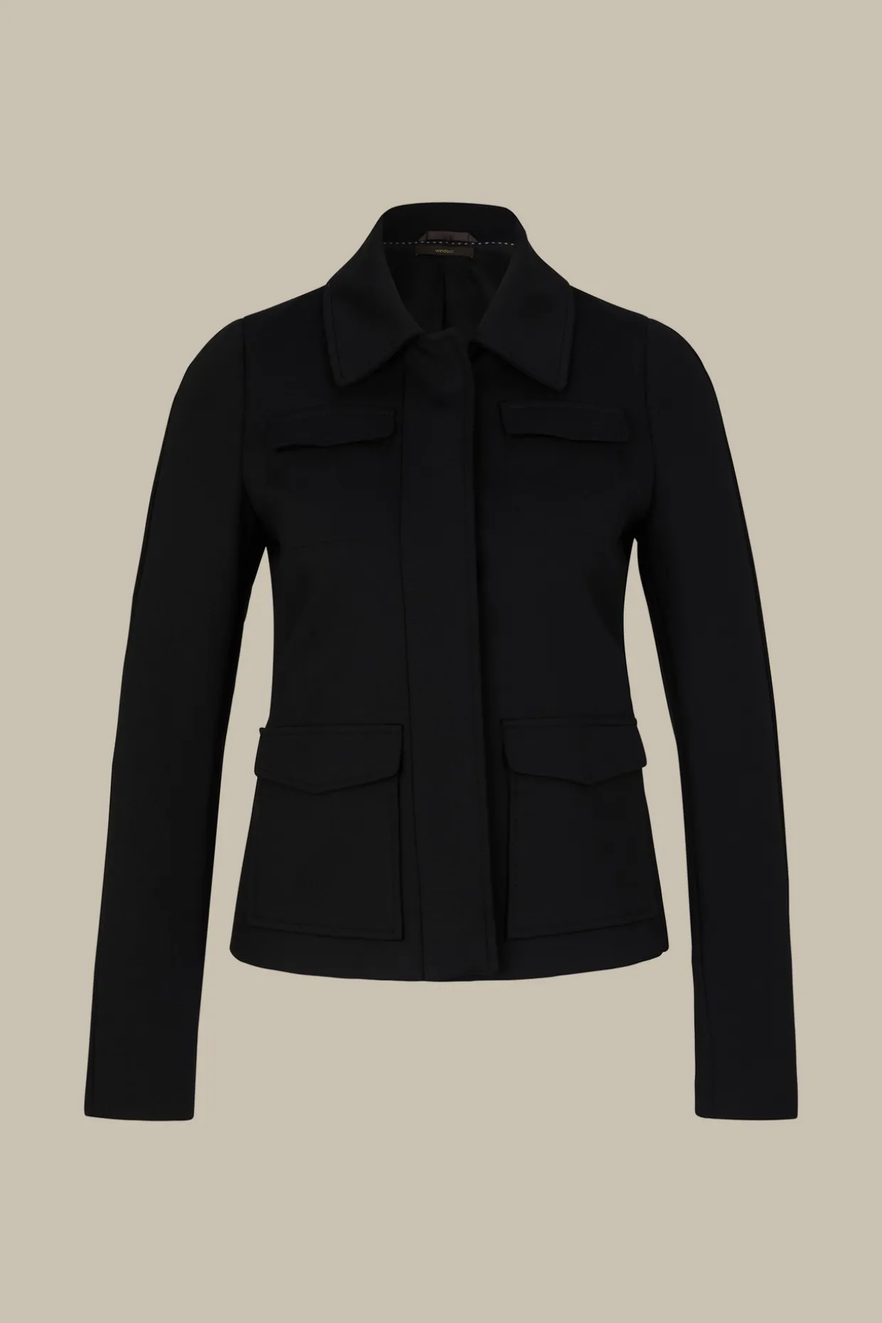Techno-Jersey-Kurz-Jacke In