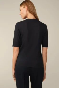 Tencel-Wollmix-Kurzarm-Shirt In