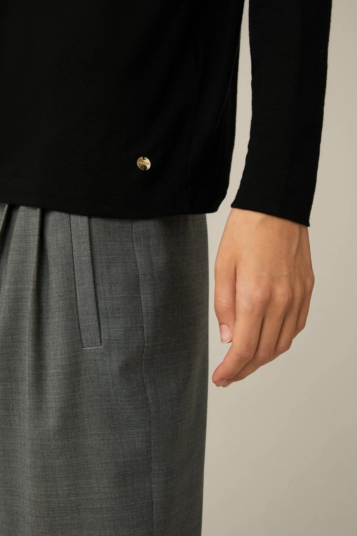 Tencel-Wollstretch-Shirt In