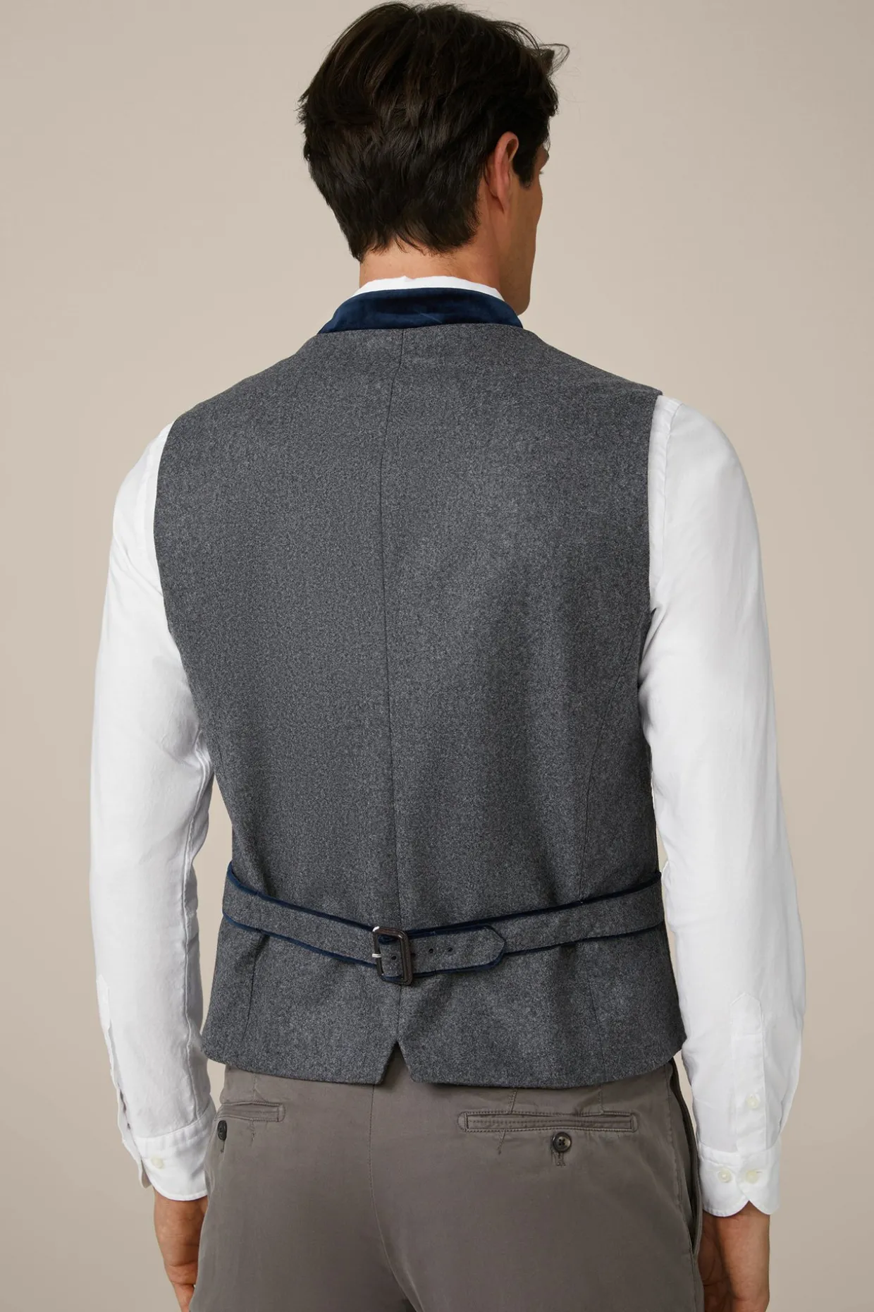 Trachten-Weste Au In Grau/Navy