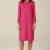 Wollcrepe-Kleid In