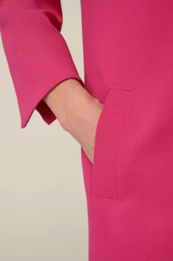 Wollcrepe-Kleid In