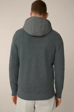 Wollmix-Kapuzenjacke Nelio Mit Steppung In