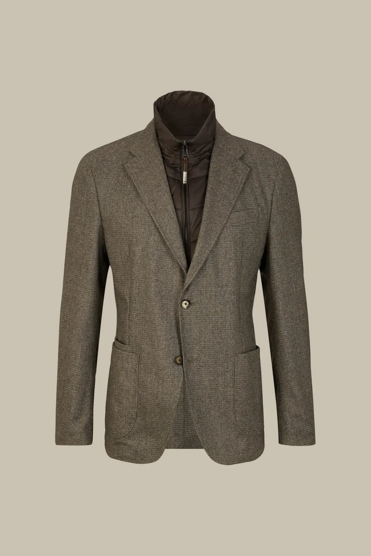 Wollmix-Sakko Triest Mit Cashmere Und Inlay In