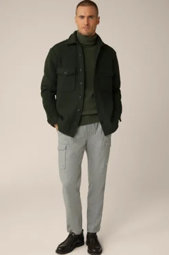 Woll-Overshirt Orio Mit Aufgesetzten Brusttaschen In