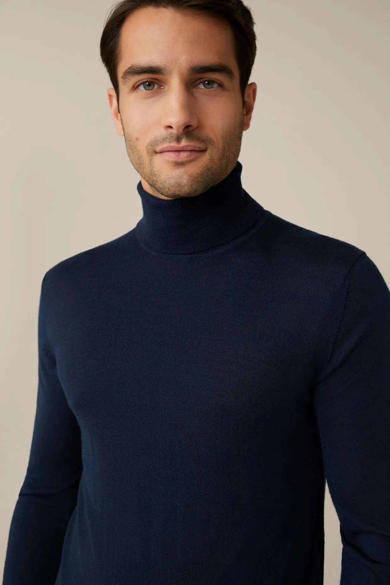 Woll-Rollkragen-Pullover Nando Mit Seide Und Cashmere In