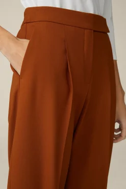 Wollstretch-Hose Im Jogger-Stil In