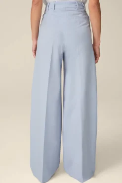Wollstretch-Palazzo-Hose In