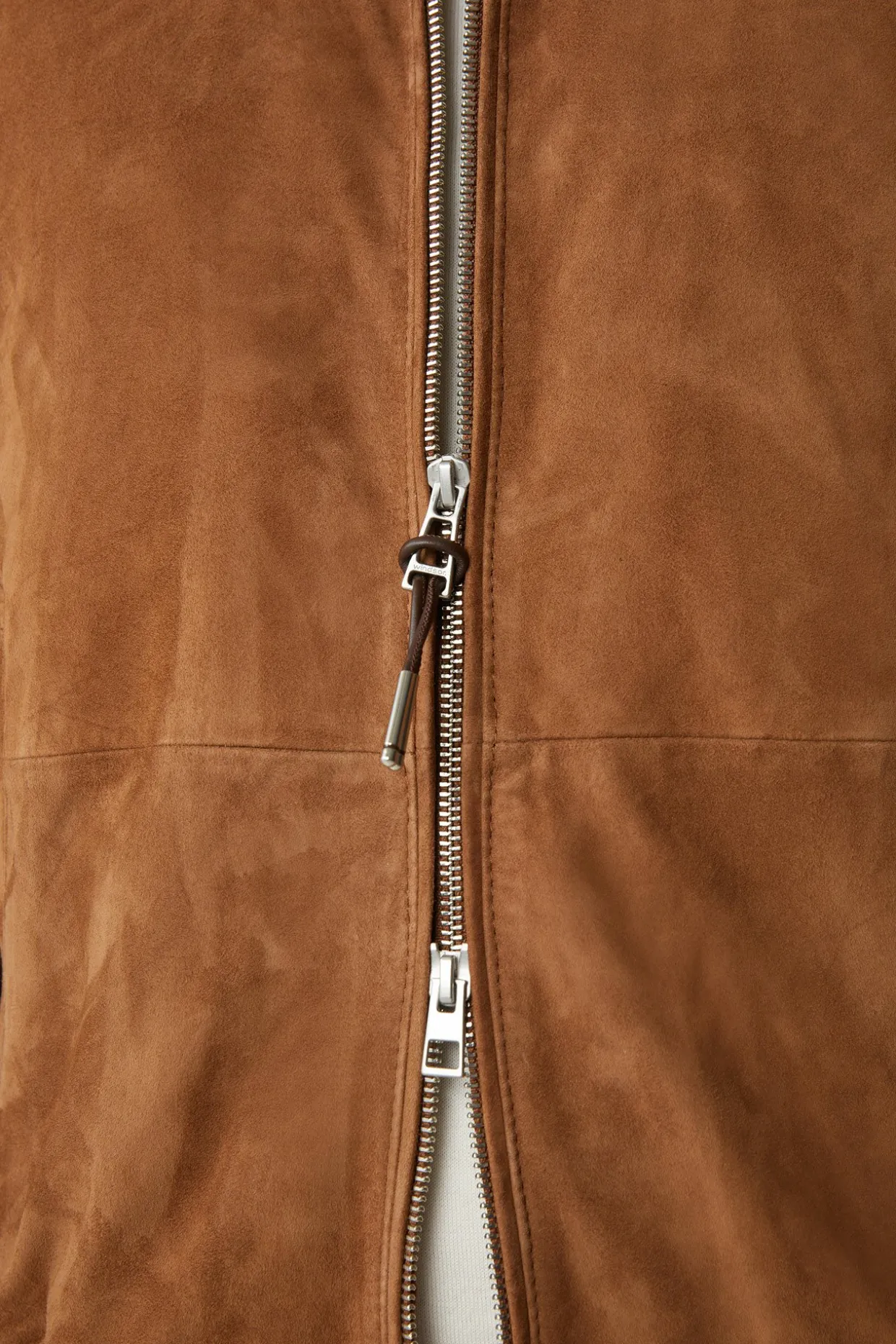Ziegenvelours-Leder-Blouson Borello In